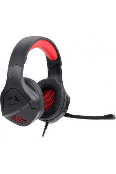 REDRAGON Casti Gaming Redragon Theseus, Jack 3.5 mm, Microfon, iluminare LED rosu (Negru)