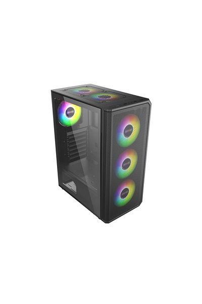 Pro GaminG PRO GAMING Ghost Case, Middle Tower, No PSU, Tempered Glass, ATX (Black)