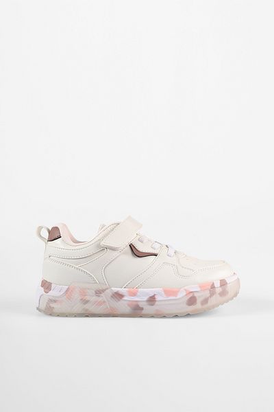 Vicco Monaco Lightweight Girls' White/Powder Sneakers