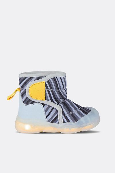 Vicco Helium Lighted Baby Boy Gray Boots