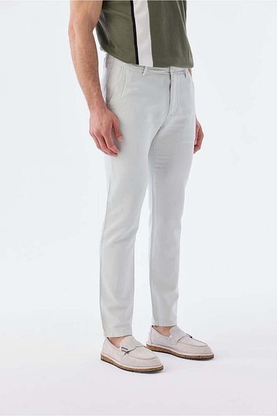 Jakamen Gray Comfort Fit Cotton Side Pocket Trousers