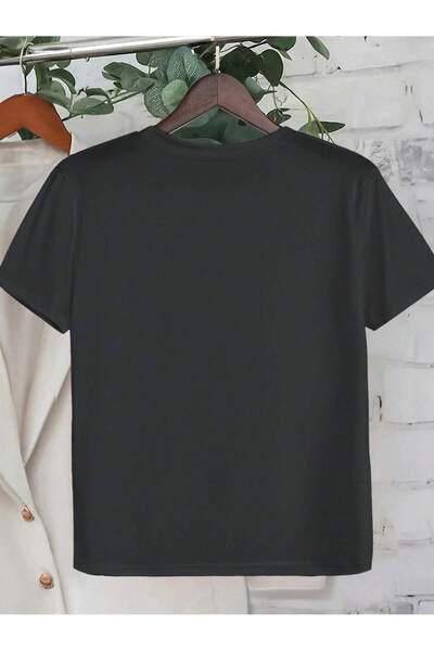 PENTHİLUS Large Size Women's Round Neck Sound Tape T-Shirt Classic Shirts