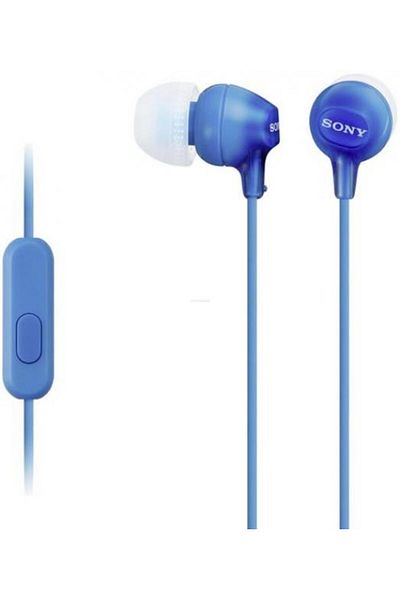 Sony Casti cu microfon Sony MDR-EX15AP (Albastre)