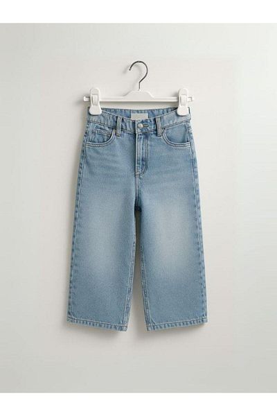 Zekids Girl's Cotton Waist Adjustable Elastic Slim Jeans