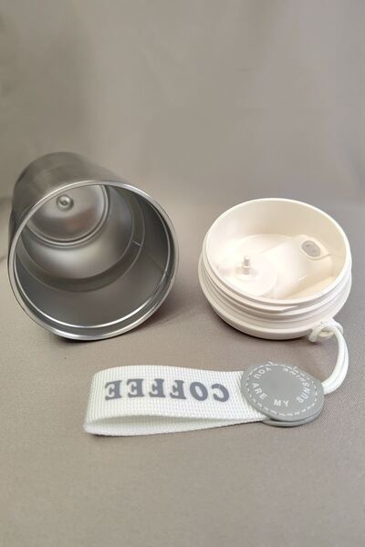 Weather Forecast 316 L Silver 420 ml Vacuum Hot Cold Coffee Hand Thermos Mug Cin486Slv