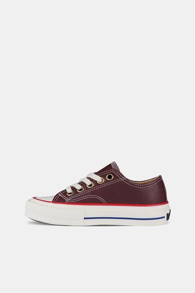 Vicco Unisex Kids Sneaker - Navar Basic Claret Red