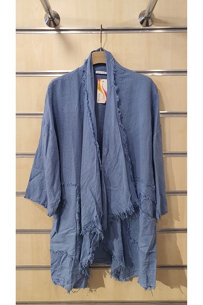 Park Moda Италианско ленено яке с ресни