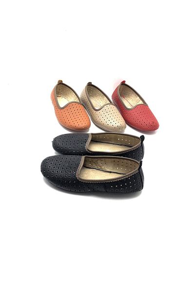 Deritarz Genuine Leather Breathable Perforated Hajj Umrah Tawaf Booties and Home Shoes