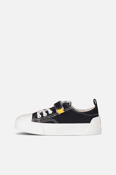 Vicco Lee Basic Unisex Preschool Black Sports Shoes