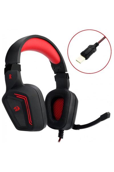 REDRAGON Casti Gaming Redragon Muses 2, USB, Microfon (Negru/Rosu)
