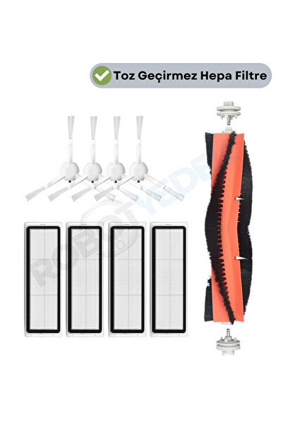 robotyedek Set de înlocuire compatibil Dreame Vacuum Mop F9-9 piese, filtru H...