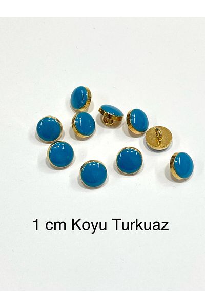 karantuhafiye Dark Turquoise Metal Blouse Button 1 cm (02729)