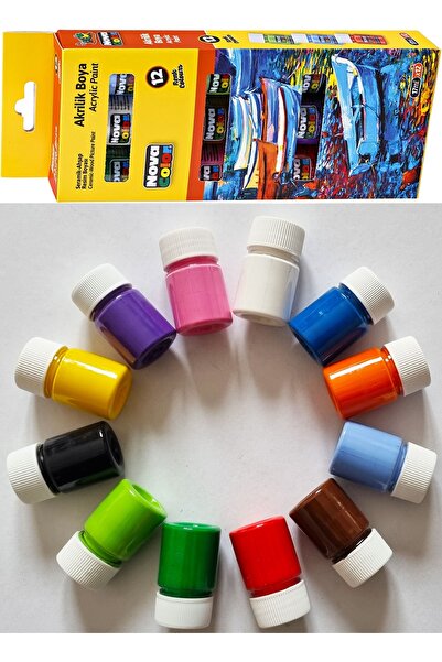 Modellino 12'li Akrilik Boya Nova Color 17ml Şişe