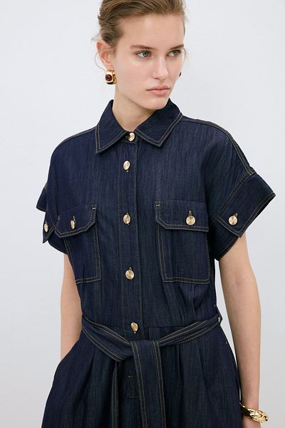 adL Jean Shirt Dress
