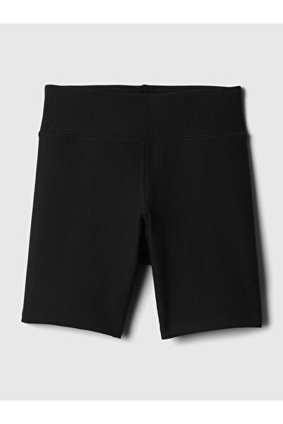 GAP Kız Çocuk Siyah Fitilli Bisiklet Şortu