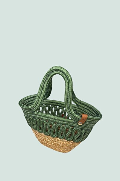 MaVaux Детска плажна чанта с шарка на сламка Mara Kids