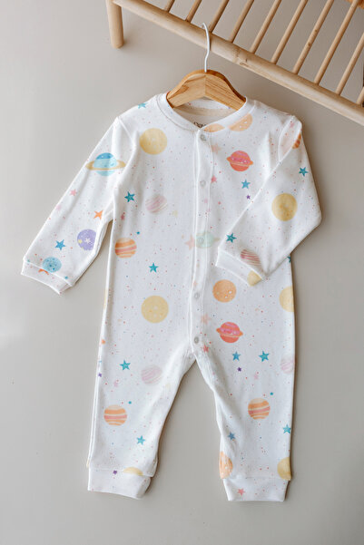 Daysie Baby Co ثوب فضفاض للأطفال مصنوع من القطن بنسبة 100% - جالاكسي