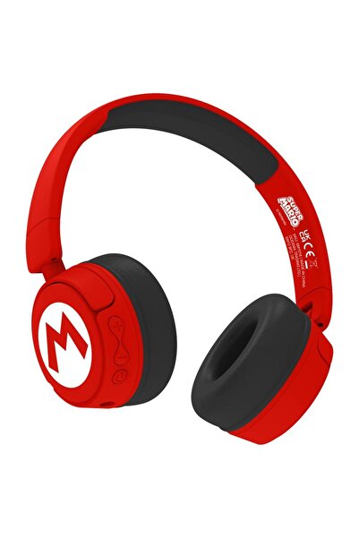 OTL OTL Super Mario Icon Logo Gaming Headset, For Kids, Wired and Bluetooth (Red/Black)