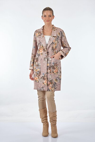 Mis Sweet سترة نسائية بأكمام طويلة ونقشة زهور من Sweet Miss - طراز عتيق