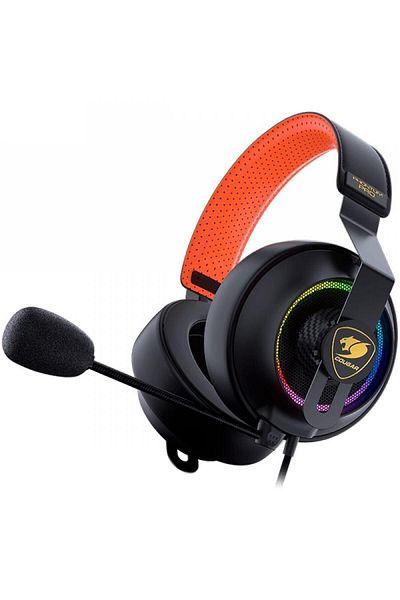 Cougar Cougar Phontum Pro Prix Gaming Headset, RGB Lighting, Microphone, USB (Black/Orange)