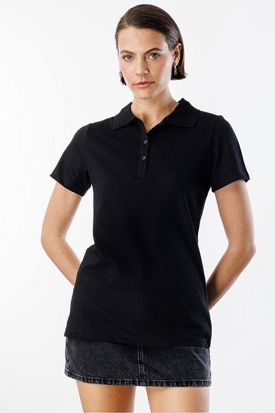 GENIUS STORE Γυναικείο T-Shirt Basic Polo Neck ΓΥΝΑΙΚΕΙΟ-POLOYAKA