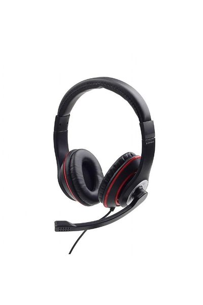 Gembird Casti Stereo Gembird MHS-03-BKRD, cu fir, standard, utilizare multimedia, call center