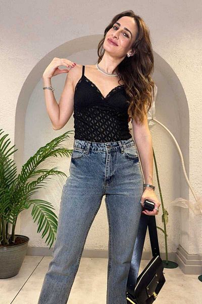 Clothing palette Crop Tank Top with Lace Straps