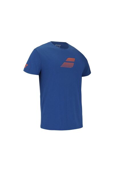 BABOLAT Tricou albastru pentru bărbați Exercise Big Flag