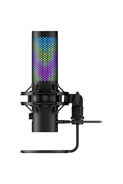 HP Microfon gaming HyperX QuadCast 2 S pentru Streamers/Content Creators, cardioid, USB-C