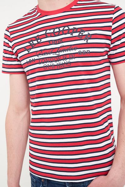 Lee Cooper Men's T-shirt with striped pattern