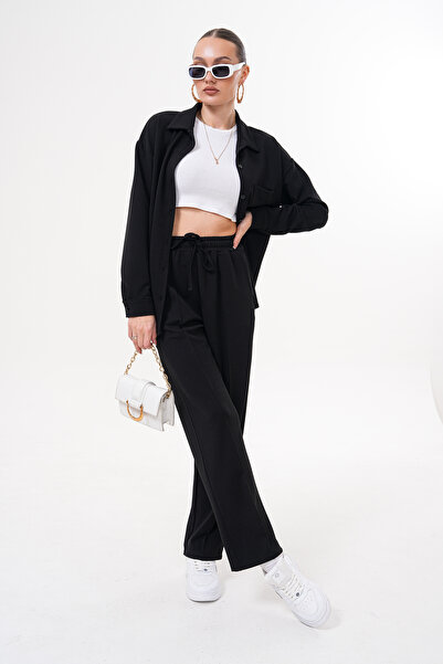 Miss Dünya Lissa Women's Long Sleeve Shirt Short Leg Bottom-Top Suit