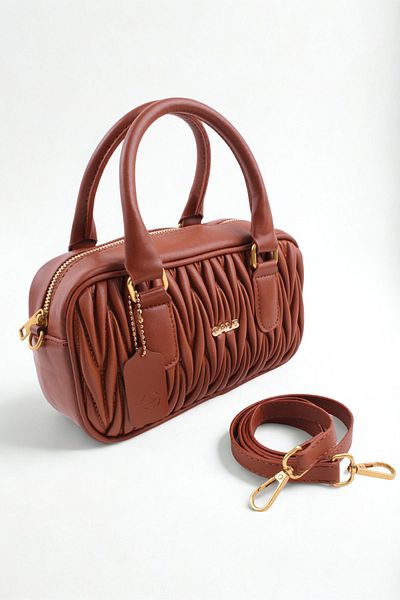 GALB LEATHER Geantă de mână și de umăr pentru femei, broderie, cu 2 compartimente, mărime medie - Design elegant și funcțional