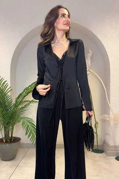 Clothing palette ΣΑΤΕΝ ΜΠΛΟΥΖΑ ΜΕ ΛΕΠΤΟΜΕΡΗ ΔΕΛΤΑ