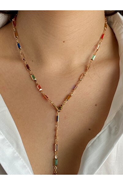 LEMARİZ COLLECTİON Y Kolye Renkli