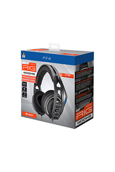 Nacon Nacon RIG 400HS PS4 Gaming Headset, Microphone, 3.5mm Jack (Black)