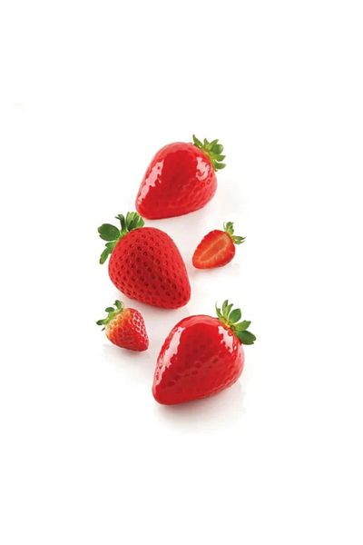 silikomart Mold silicon 3D fructe, Capsuni, Fragola 120, 5 cavitati