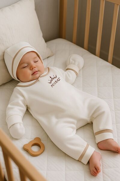 Minytrendy Erkek Bebek Isimli Yenidoğan Tulum Hastane Çıkışı Bebek Anı Seti M...