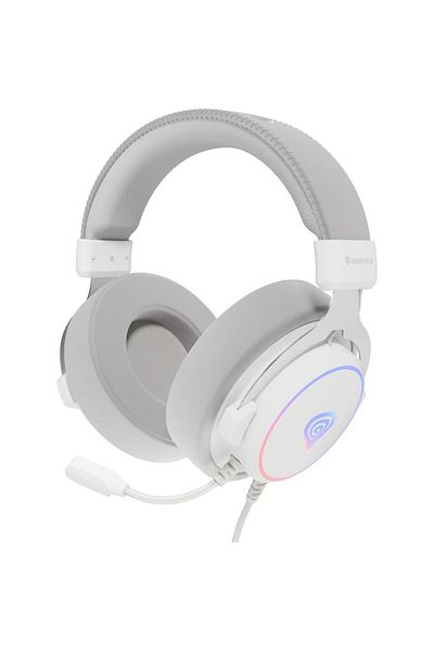 Genesis Casti Gaming Over-Ear Genesis Neon 764, USB-A 2.0, Surround Virtual 7.1, Iluminare RGB