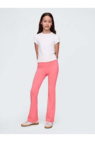 GAP Kız Çocuk Pembe Flare Legging Tayt