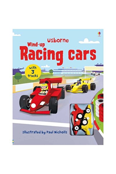 Usborne Cartea de jucării - Mașini de curse cu vânt