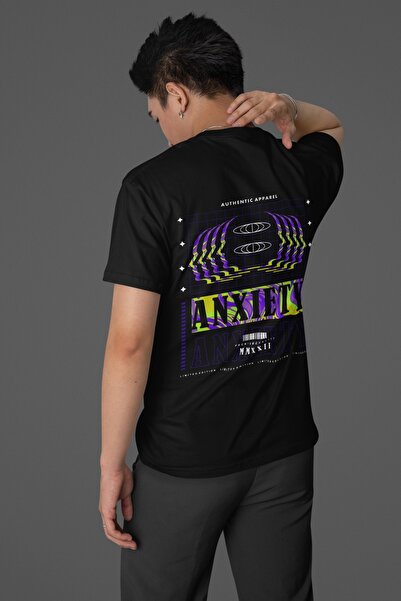 Butik TRIOC DE MÂNĂ SCURTĂ CU GÂRĂ ROTUNDĂ IMPRIMATĂ ANXIETY TRANSFER PENTRU ...