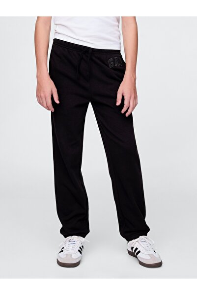 GAP Erkek Çocuk Siyah Relaxed Logo Eşofman Altı