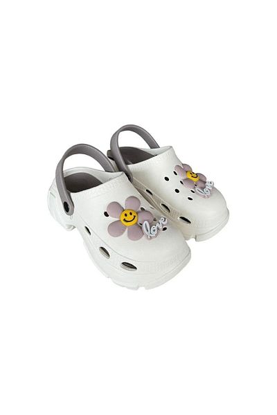 B&B Co. High Sole Floral Patterned Cross Slippers, Sea, Beach, Chef, Nurse, Doctor Slippers