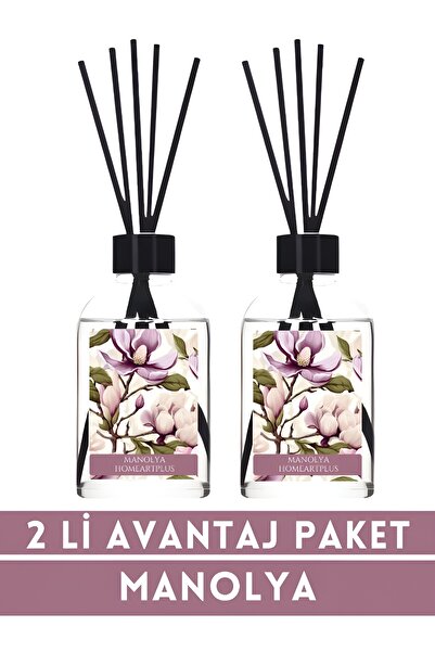 homeartplus 2 Li avantaj paket Manolya çiçeği Oda kokusu bambu esansiyel uçuc...