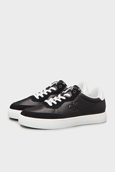 Calvin Klein Deri ve Süet Detaylı Sneaker Ayakkabı YM0YM011530GM Erkek AYAKKABI YM0YM01153 0GM