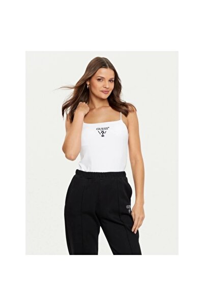 Guess COLETTE TANK TOP Kadın Beyaz Atlet V5RP08KCOA2-G011