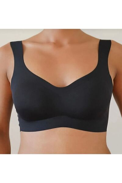 F.K Black Laser Cut Seamless Bra