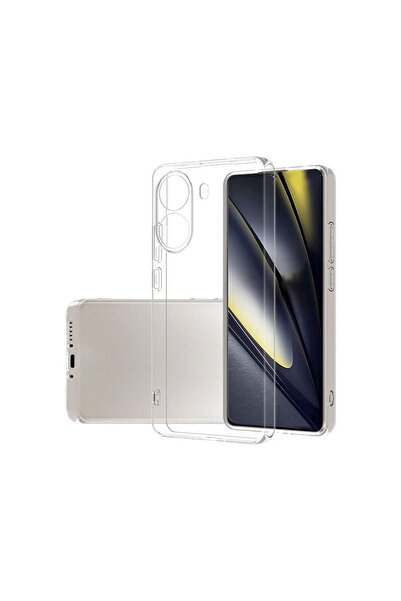 prolysus Xiaomi Poco X7 Pro Kılıf Kamera Korumalı Şeffaf Yumuşak Silikon Kılıf