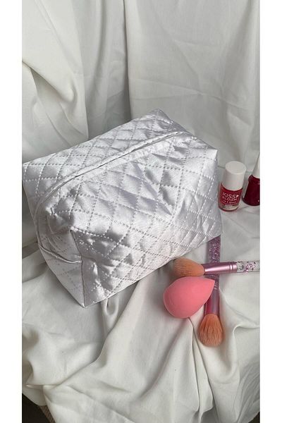 cosybag. ΤΣΑΝΤΑ ΜΑΚΙΓΙΑΖ ΥΦΑΣΜΑΤΙΚΟ ΚΑΠΙΤΟΝΕ ΛΕΥΚΟ