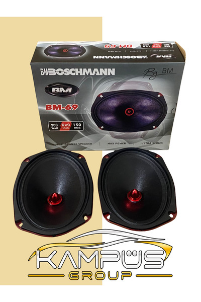 CARFACE Boschmann Bm-69 Oto Midrange Oval 6x9 Inç 900 Watt (150 Rms) 2 Adet